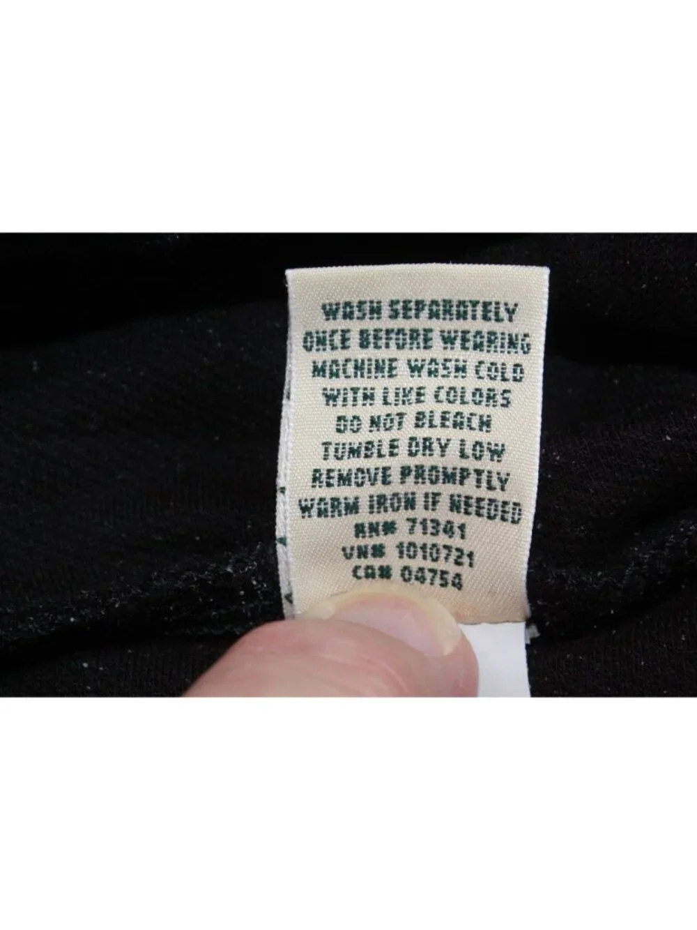 LL Bean Perfect Fit Pants Denim Straight Leg Black Size Medium